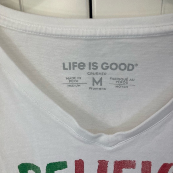 Life Is Good Long Sleeve Crusher Tee “Believe There Is Good” Size Medium. - Picture 3 of 3